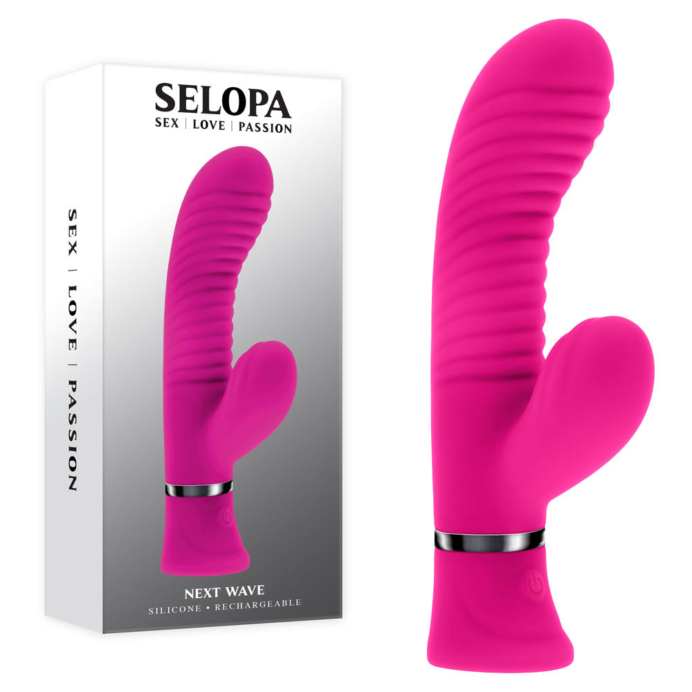 Selopa NEXT WAVE - Pink USB Rechargeable Dual Vibrator - Naughty by Nature Adult Store