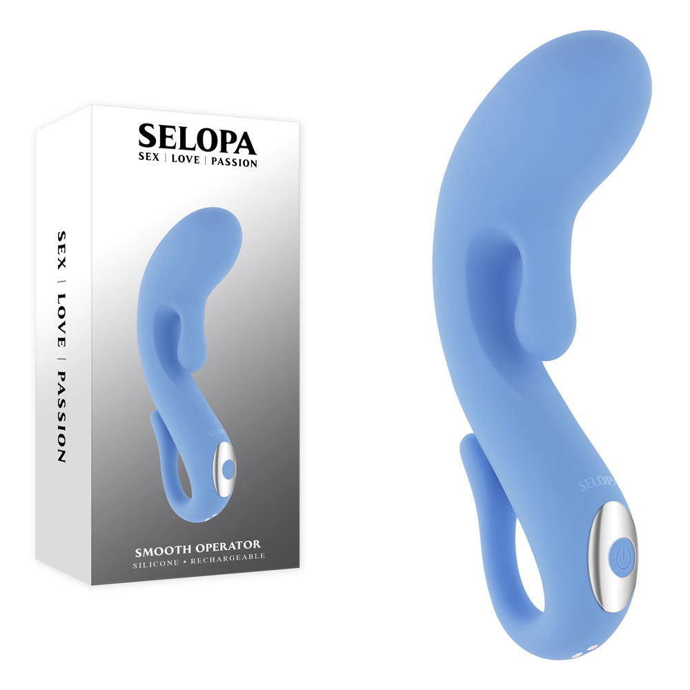 Selopa Smooth Operator Blue Cordless Rechargeable Vibrator