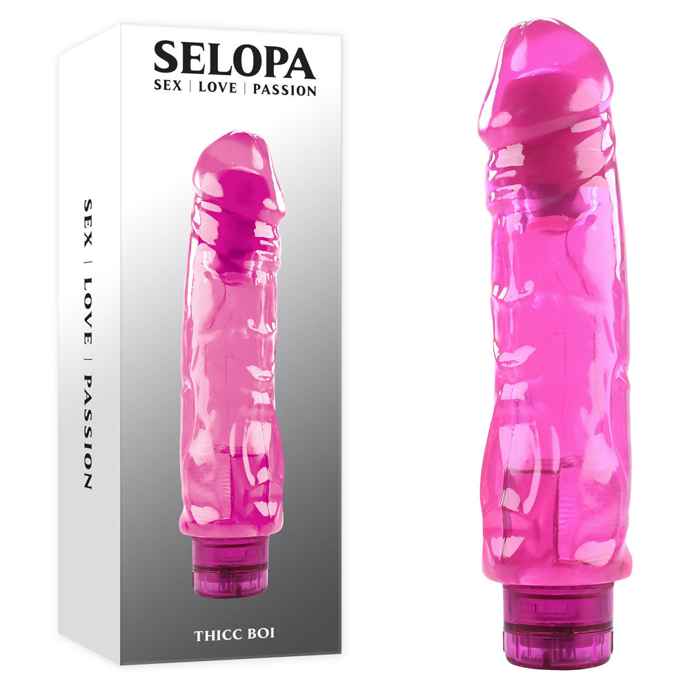 Selopa THICC BOI - Pink 22.9 cm Vibrator - Naughty by Nature Adult Store