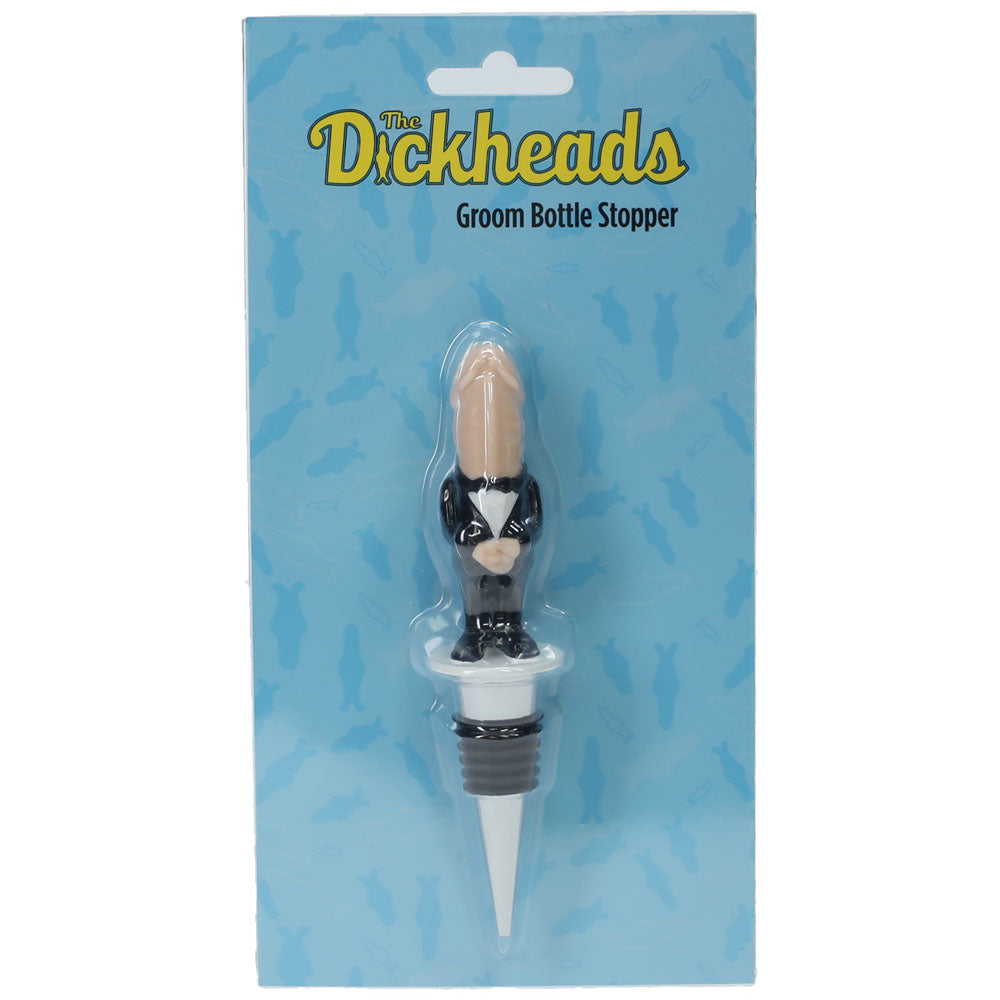 S-LINE The Dickheads - Groom Bottle Stopper - Novelty Wine Bottle Stopper - Naughty by Nature Adult Store