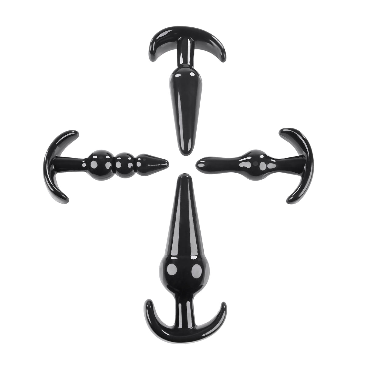 Selopa INTRO TO PLUGS - Black Butt Plugs - Set of 4 - Naughty by Nature Adult Store