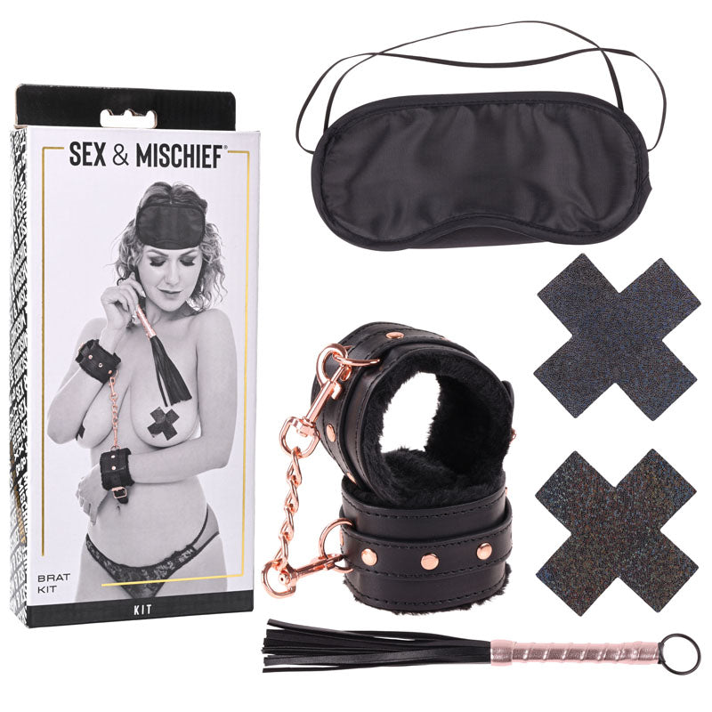 Sex & Mischief Brat Kit - 5 Piece Beginner Bondage Kit - Naughty by Nature Adult Store