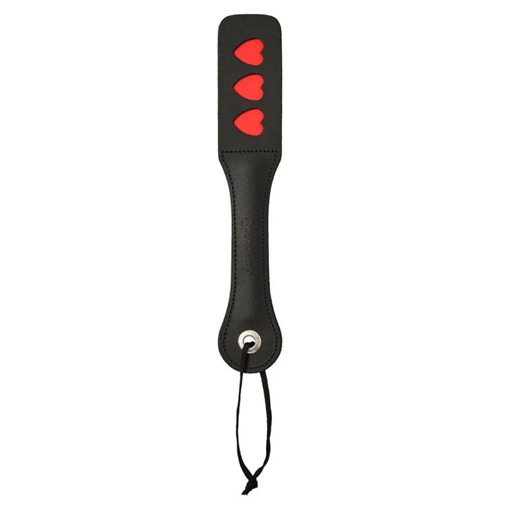 Sex & Mischief Heart Paddle - Black Paddle - Naughty by Nature Adult Store