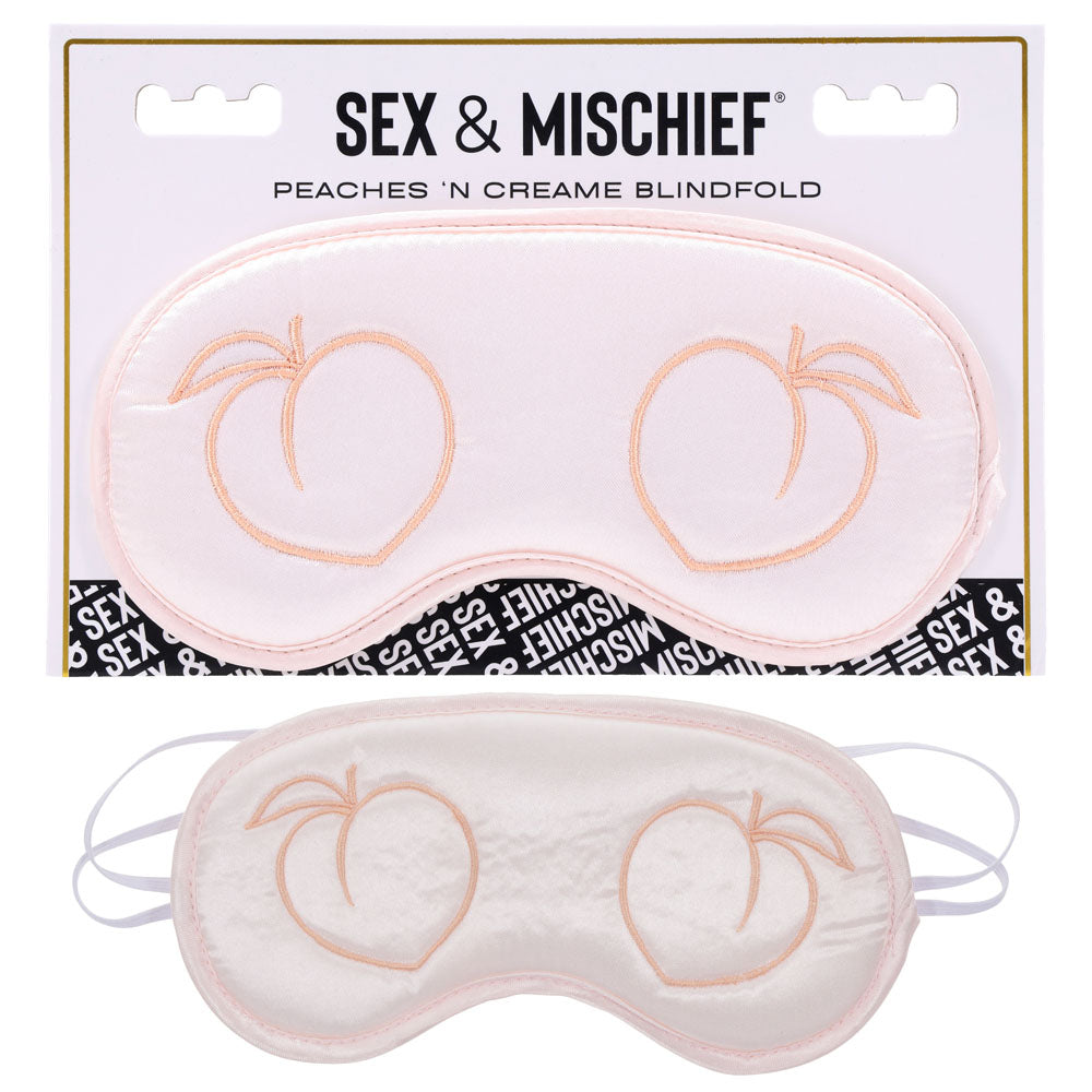 Sex & Mischief Peaches n CreaMe Blindfold - Naughty by Nature Adult Store