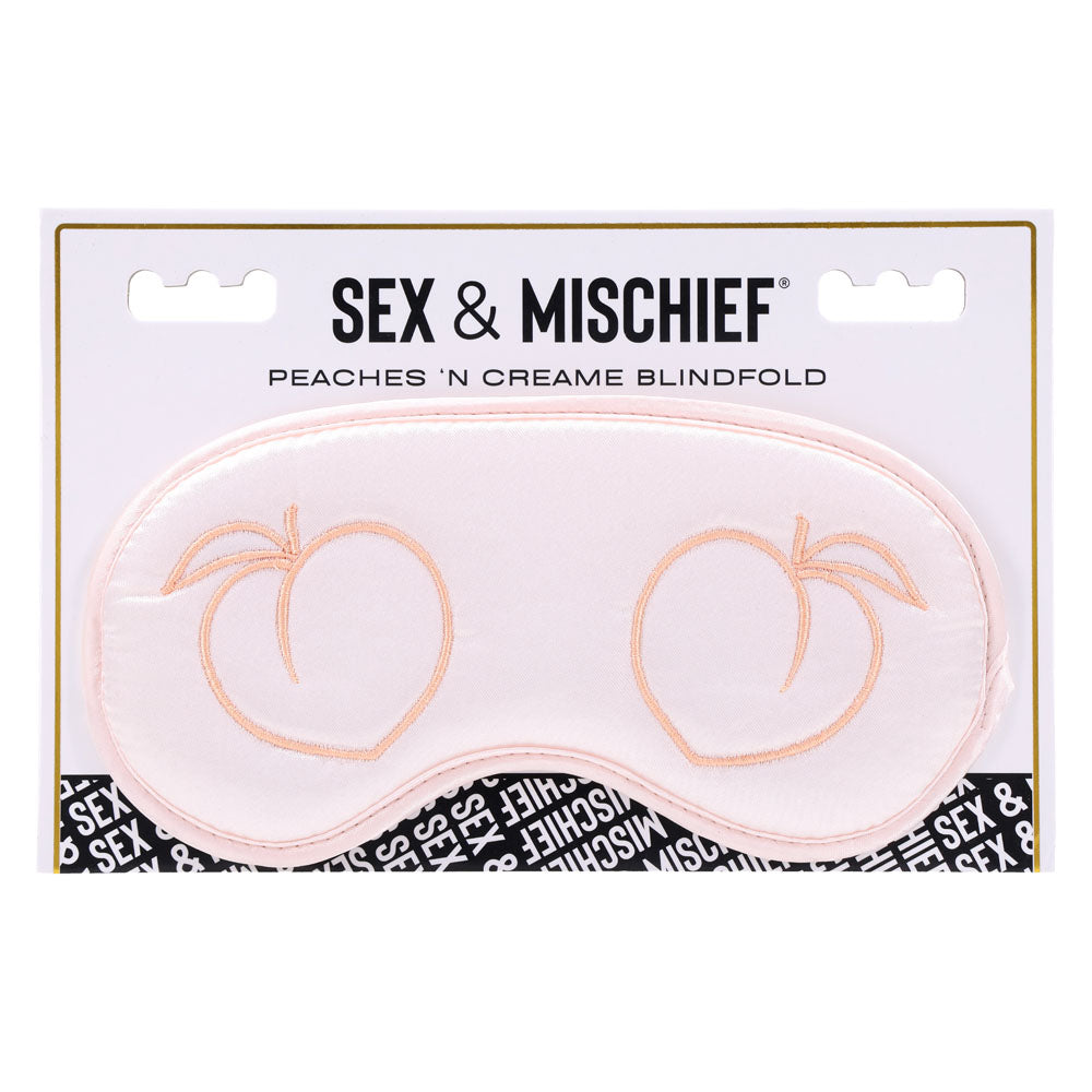 Sex & Mischief Peaches n CreaMe Blindfold - Naughty by Nature Adult Store
