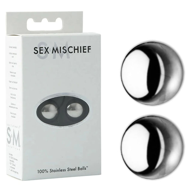 Sex & Mischief 100% Stainless Steel Balls - Stainless Steel Ben Wa Balls - Naughty by Nature Adult Store