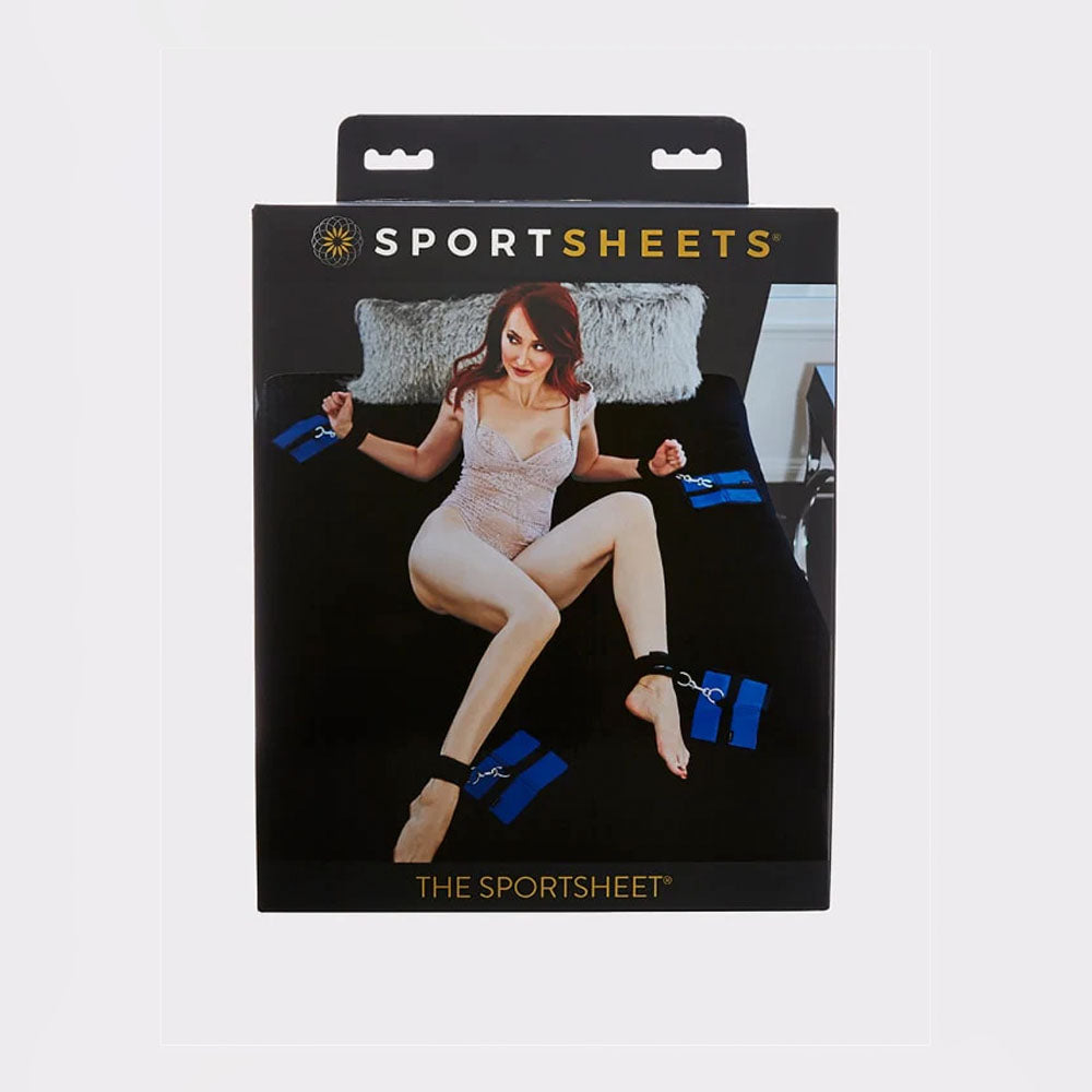 SPORTSHEETS The Sportsheet - Queen - Bed Restraint Play System - Fits Queen Size Bed - Naughty by Nature Adult Store