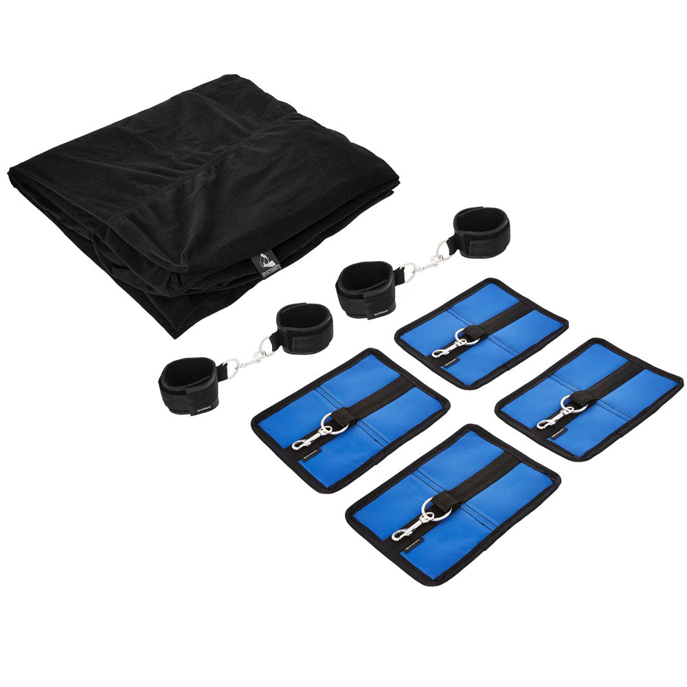 SPORTSHEETS The Sportsheet - Queen - Bed Restraint Play System - Fits Queen Size Bed - Naughty by Nature Adult Store