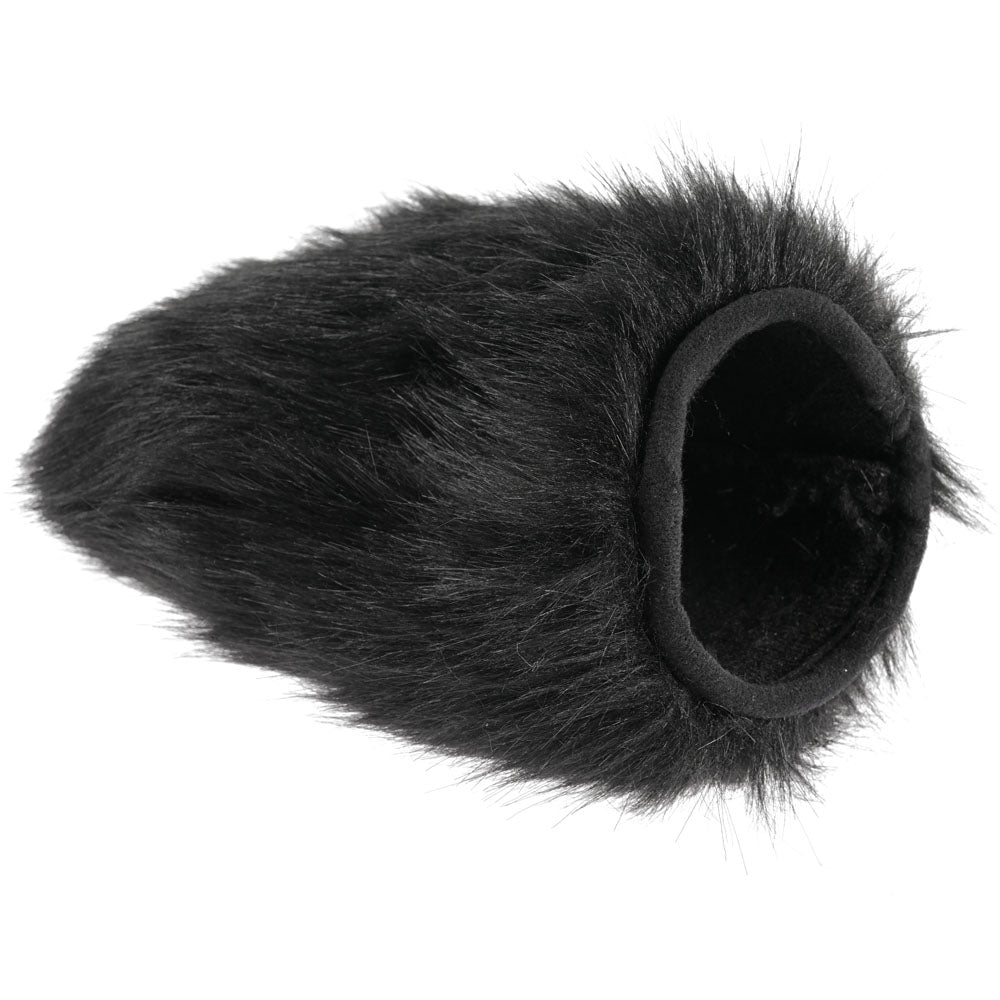 SPORTSHEETS Spiked Sensory Mitt - Black Furry Mitt with Spikes - Naughty by Nature Adult Store