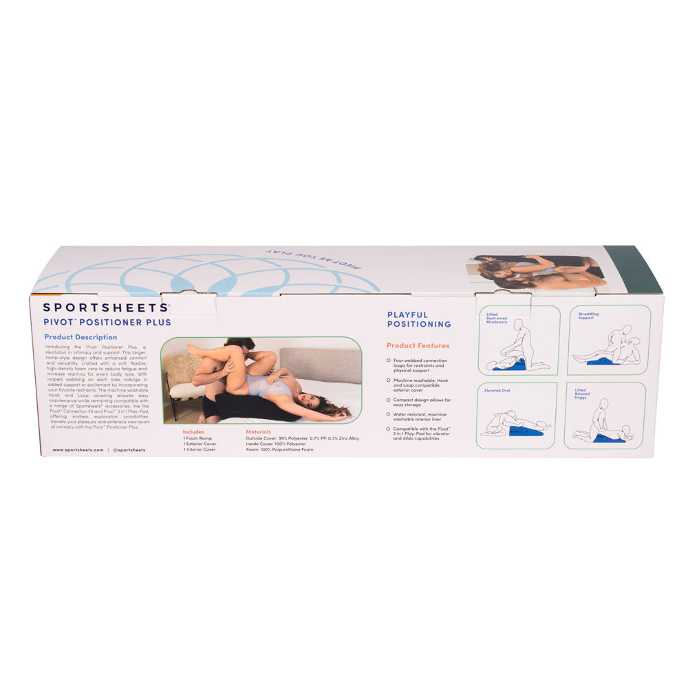 Pivot Positioner Plus - Black XL Foam Position Cushion - Naughty by Nature Adult Store