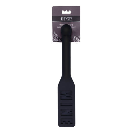 EDGE MINE Silicone Paddle - Black Spanking Paddle - Naughty by Nature Adult Store