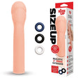 Size Up Realistic 3'' Penis Extender - Flesh 7.6 cm (3'') Penis Extension Sleeve - Naughty by Nature Adult Store