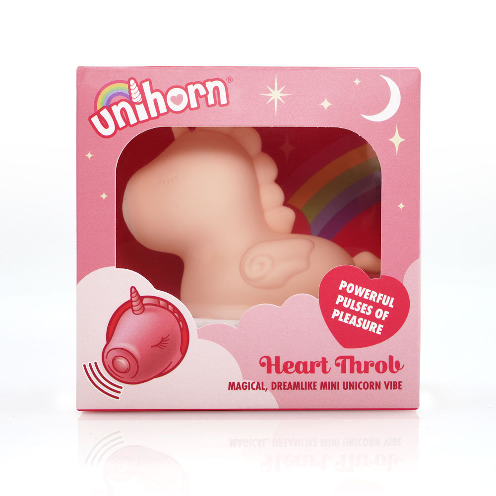 Unihorn - Heart Throb - Yellow USB Rechargeable Flicking Stimulator - Naughty by Nature Adult Store