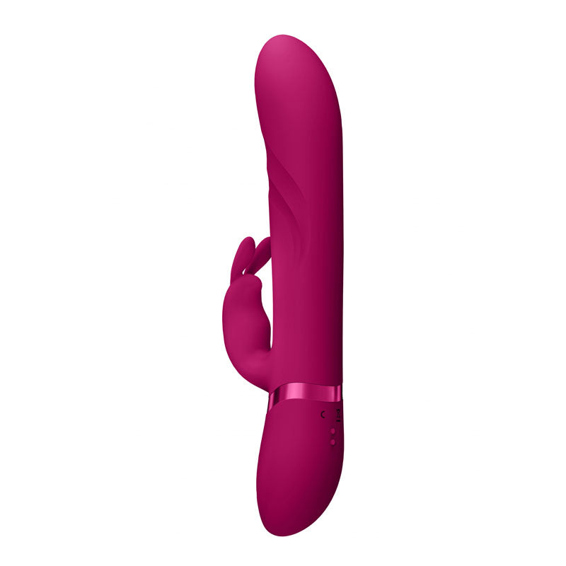 VIVE Nari - Pink - Pink 24.1 cm USB Rechargeable Rabbit Vibrator - Naughty by Nature Adult Store