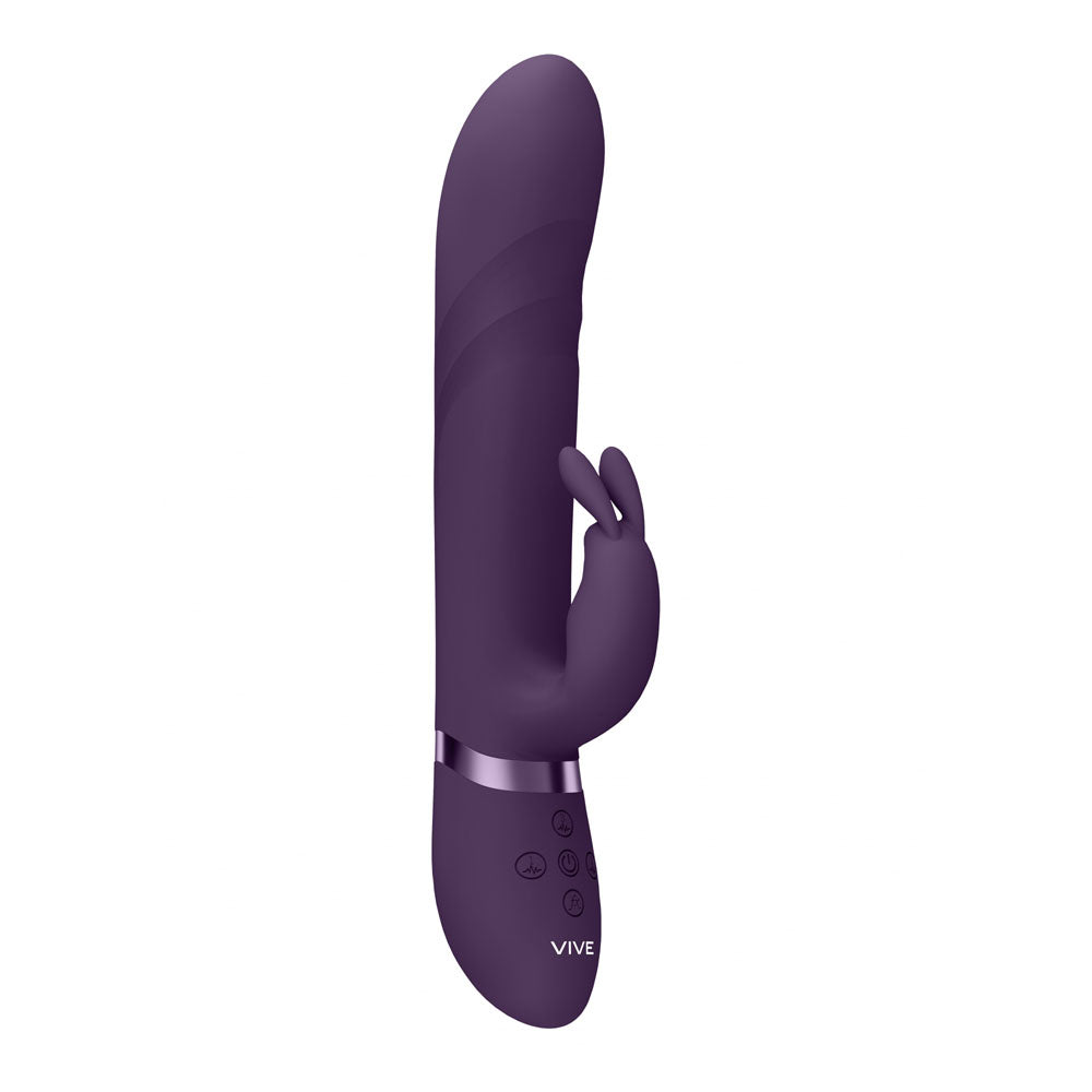 VIVE Nari - Purple - Purple 24.1 cm USB Rechargeable Rabbit Vibrator - Naughty by Nature Adult Store