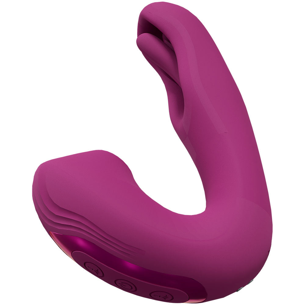 VIVE Yuna - Pink - Pink USB Rechargeable Flapping Vibrator with Air Pulsation - Naughty by Nature Adult Store