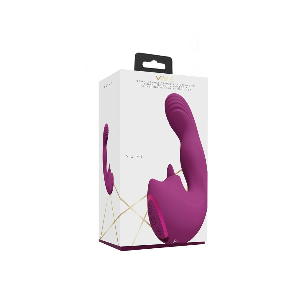 VIVE Yumi - Pink - Pink USB Rechargeable Triple Motor Vibrator - Naughty by Nature Adult Store