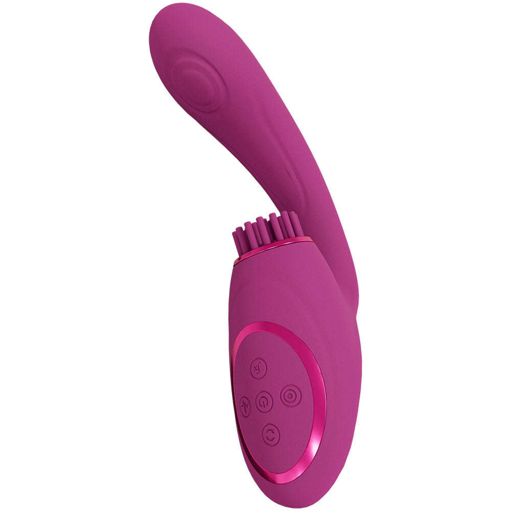 VIVE Gen - Pink - Pink USB Rechargeable Triple Motor Vibrator - Naughty by Nature Adult Store