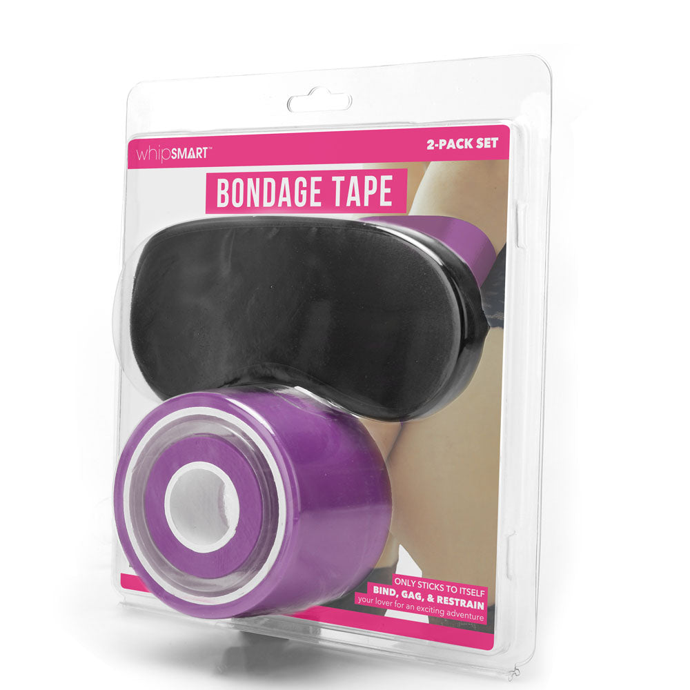 WhipSmart Bondage Tape - Purple 30 Metre - With Bonus Eye Mask - Naughty by Nature Adult Store