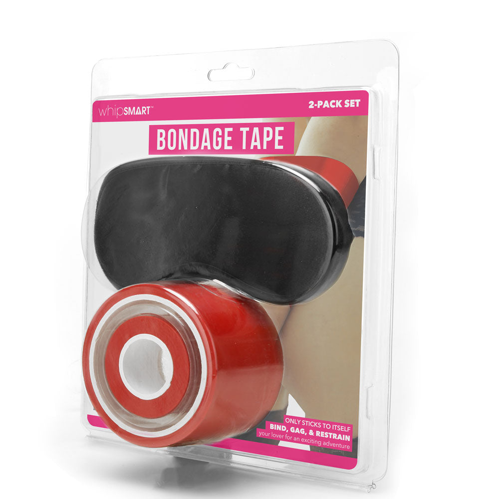 WhipSmart Bondage Tape - Red 30 Metre - With Bonus Eye Mask - Naughty by Nature Adult Store