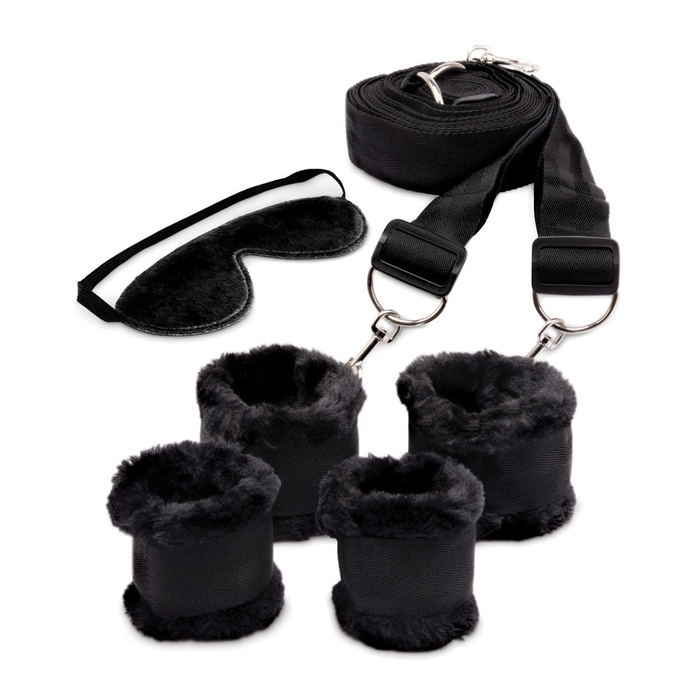 Whipsmart Fuzzy Bedroom Bondage Kit For Safe Fun Play