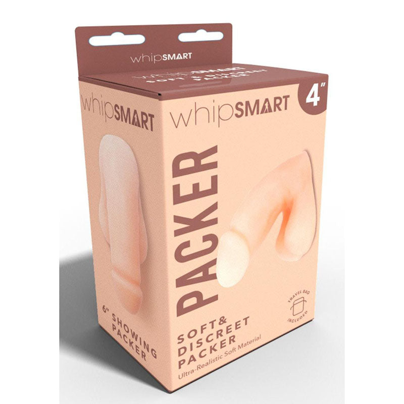 WhipSmart 4'' Soft & Discreet Packer - Flesh 10.2 cm Packer - Naughty by Nature Adult Store