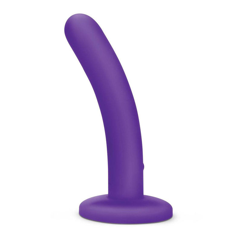 WhipSmart 5'' Slimline Rechargeable Vibrating Dildo - Purple 12.7 cm USB Rechargeable Dildo - Naughty by Nature Adult Store