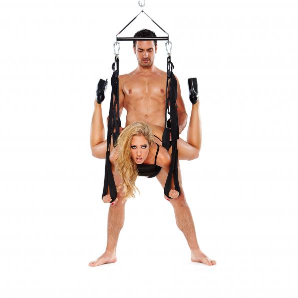 WhipSmart Pleasure Swing - Black Adjustable Swing - Naughty by Nature Adult Store