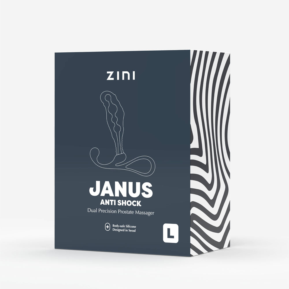 Zini Janus Anti Shock - Large - Black Large Prostate Massager - Naughty by Nature Adult Store