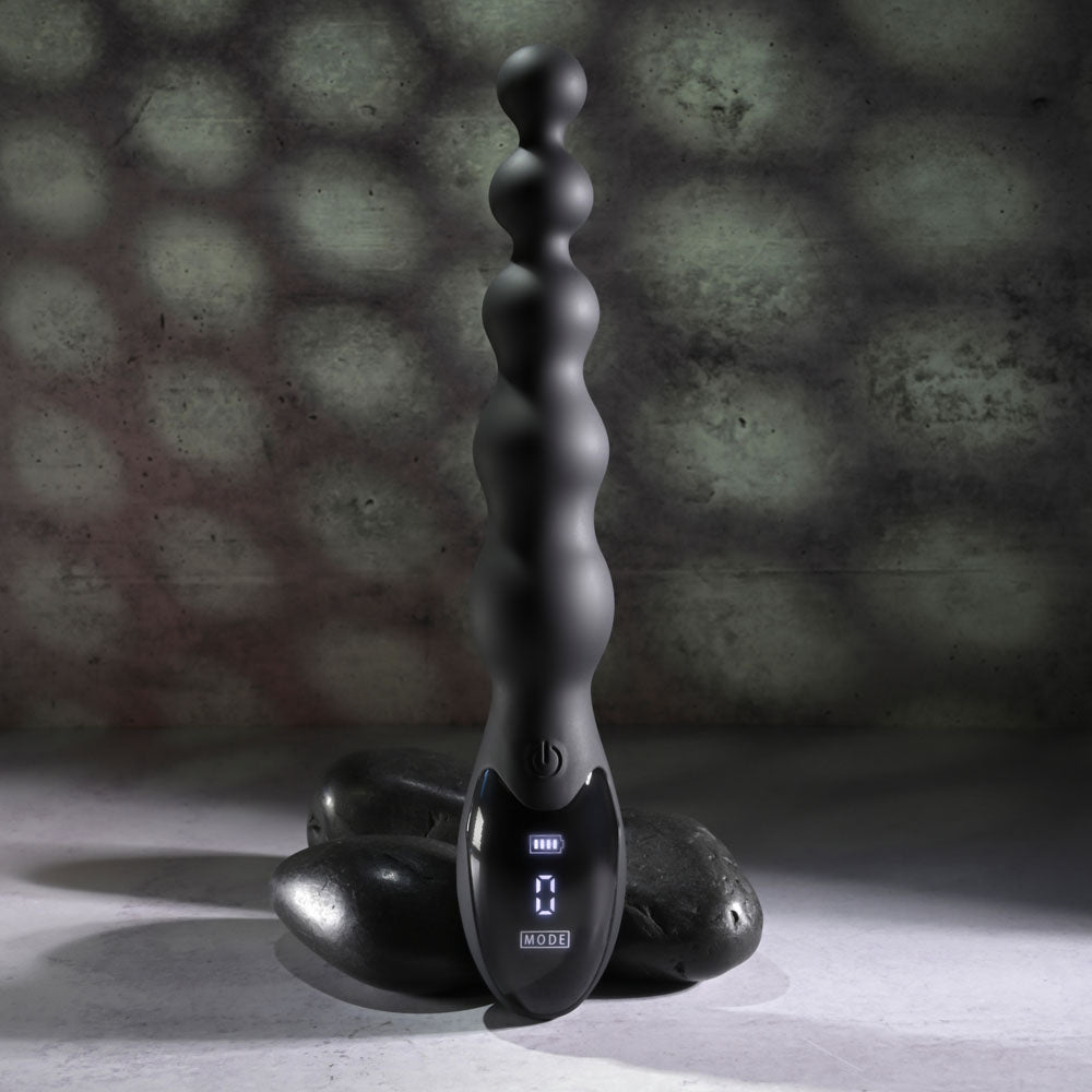 Zero Tolerance BACKDOOR BATON - Black 24 cm USB Rechargeable Vibrating Anal Beads - Naughty by Nature Adult Store