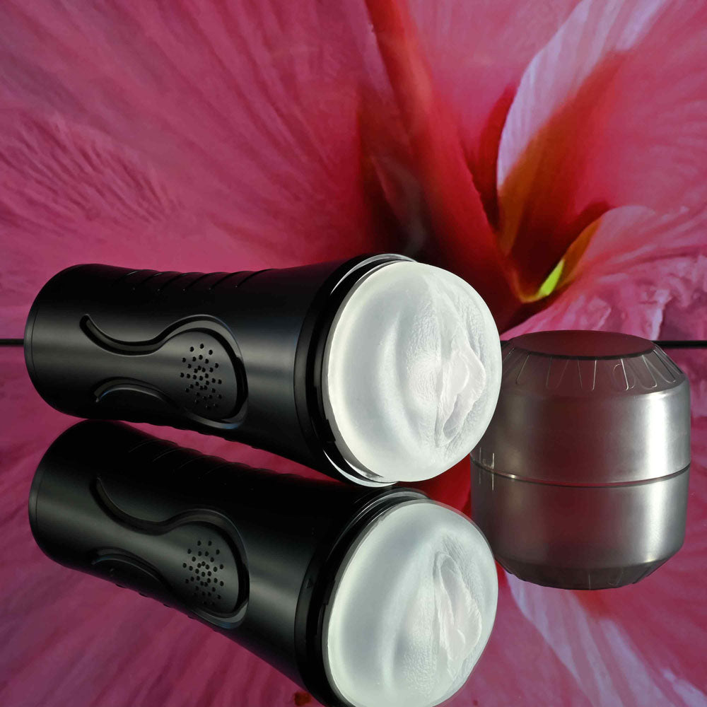 Zero Tolerance HOLD TIGHT - Clear USB Rechargeable Vibrating Vagina Stroker - Naughty by Nature Adult Store