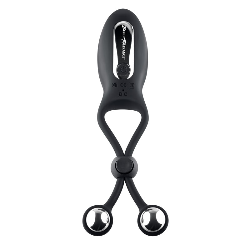Zero Tolerance THE BIG BANG - Black USB Rechargeable Vibrating Lasso Cock Ring - Naughty by Nature Adult Store