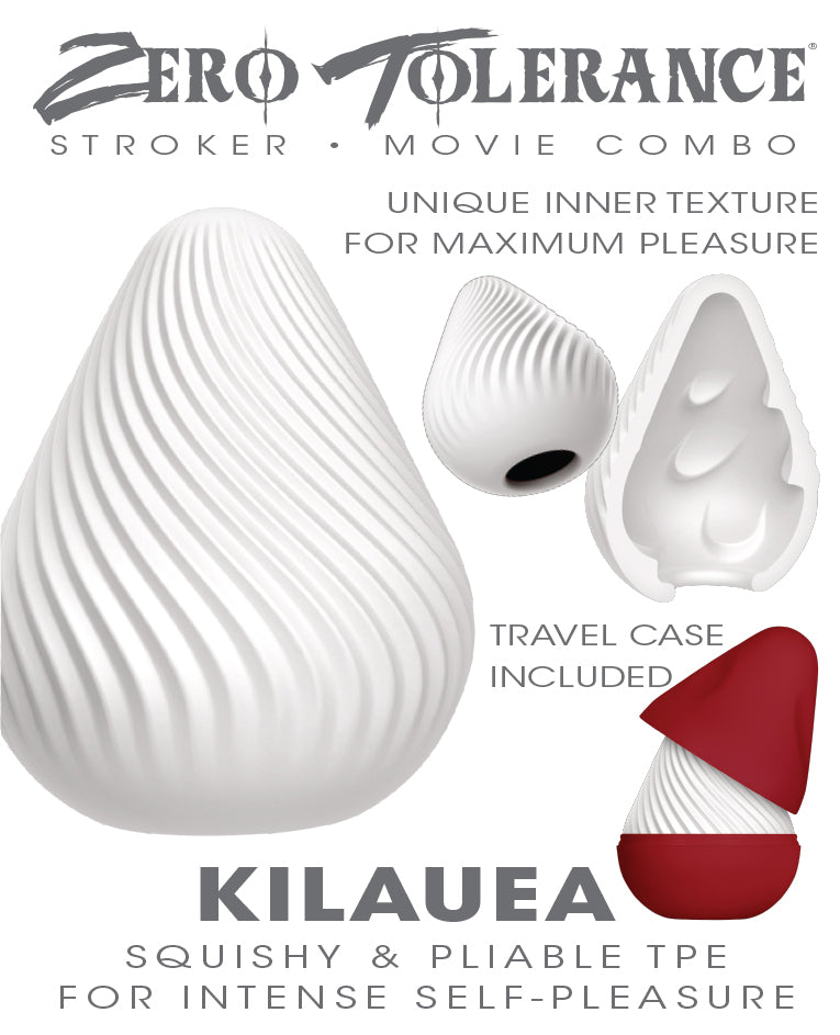 Zero Tolerance KILAUEA - White Mini Stroker Egg - Naughty by Nature Adult Store