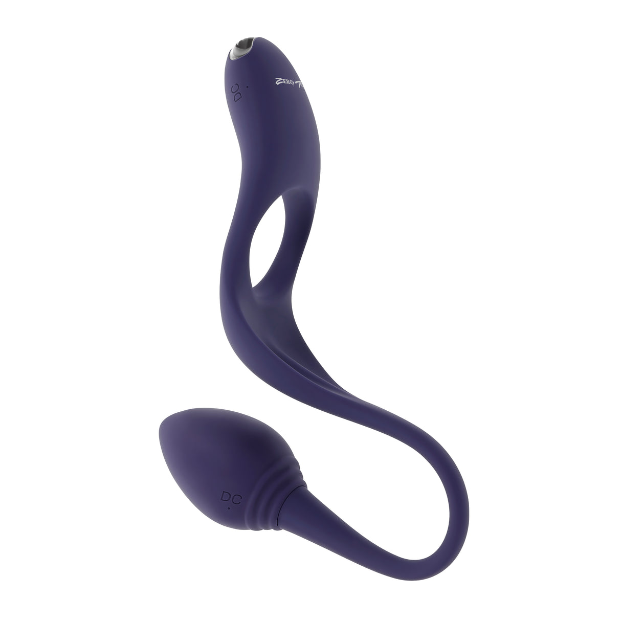 Zero Tolerance TIP TO TAIL - Blue USB Rechargeable Vibrating Butt Plug with Vibrating Cock Ring - Naughty by Nature Adult Store