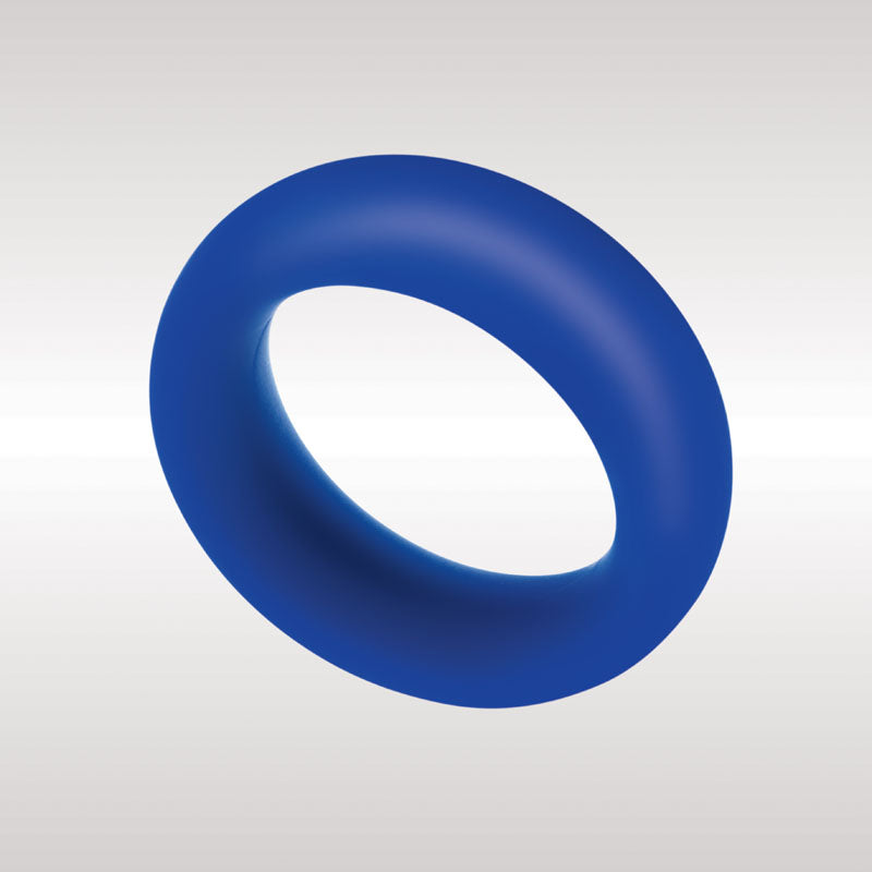 Zolo Extra Thick Silicone Cock Ring - Blue 40 mm Cock Ring - Naughty by Nature Adult Store