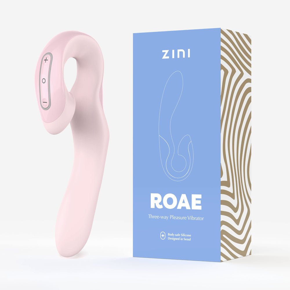 Zini Roae - Pink - Pink 19.5 cm USB Rechargeable Vibrator - Naughty by Nature Adult Store