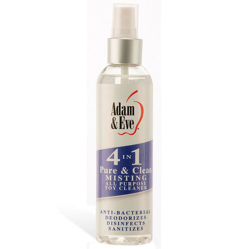 Adam & Eve 4 In 1 Pure & Clean - Misting All Purpose Toy Cleaner - 118 ml Bottle - HEALTH CARE