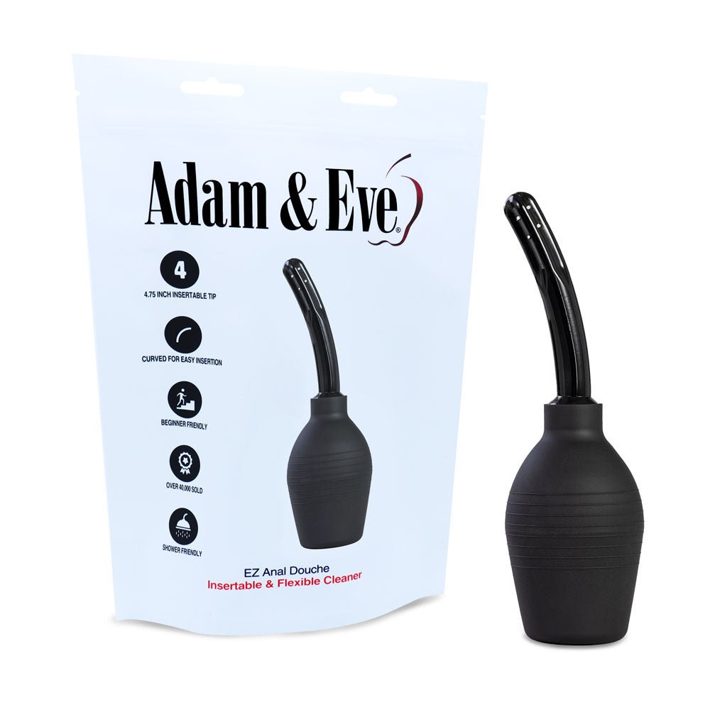Adam & Eve Ez Anal Douche - Black Douche - HEALTH CARE
