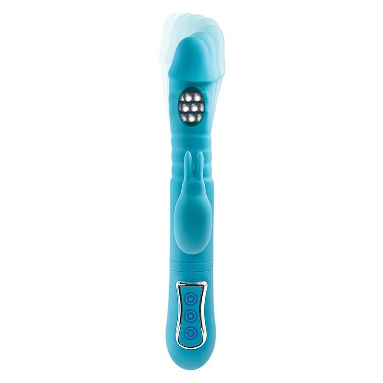 Adam & Eve THRUSTING TRIPLE JOY RABBIT With Anal Probe - VIBRATORS - RABBIT