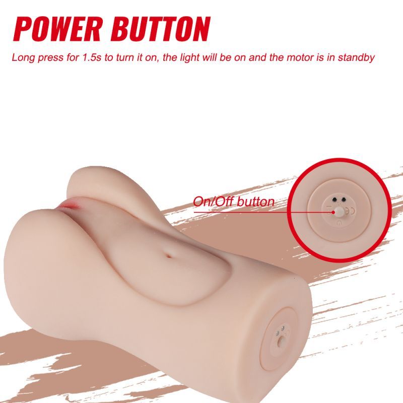 Aggie Realistic Vibrating Vaginal Masturbator - Adult Toys