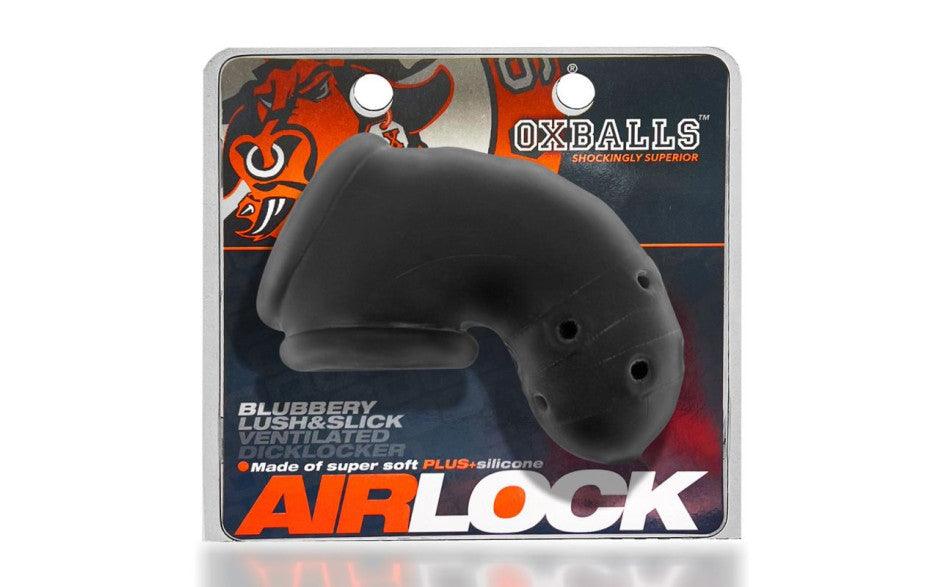 Airlock Air - Lite Vented Chastity Black Ice - Adult Toys