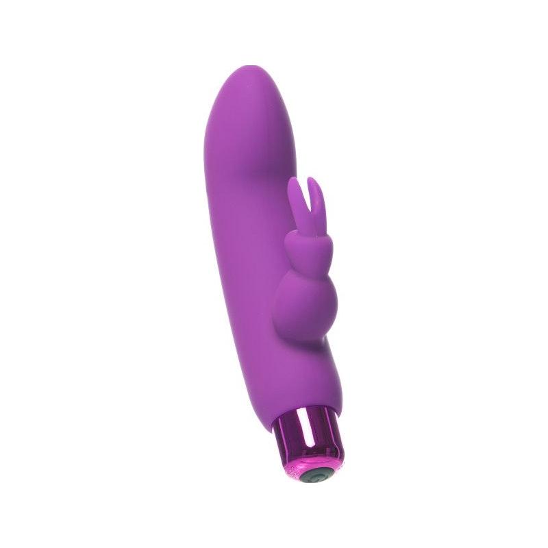 Alices Bunny Rechargeable Bullet w Rabbit Sleeve Purple - Adult Toys