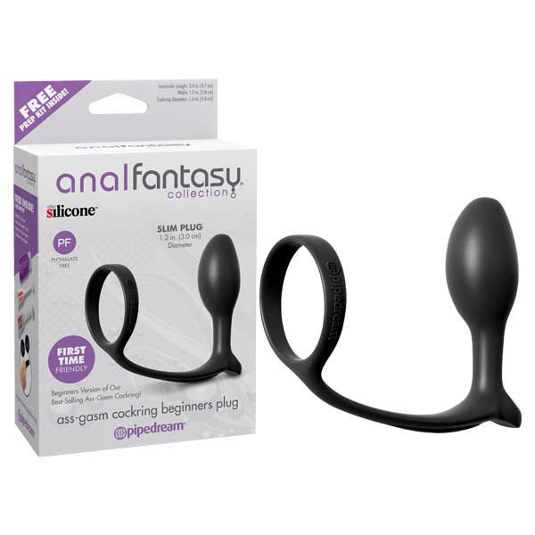 Anal Fantasy Collection Ass - Gasm Cock Ring Beginners Plug - Anal Toys