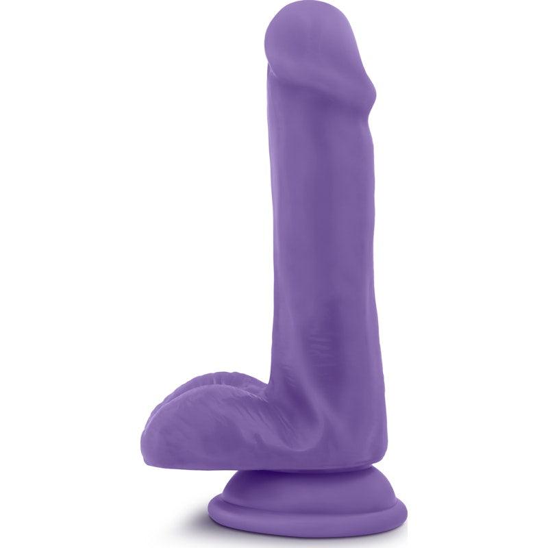 Au Naturel Bold Delight 6in Dildo Purple - Naughty by Nature Adult Store