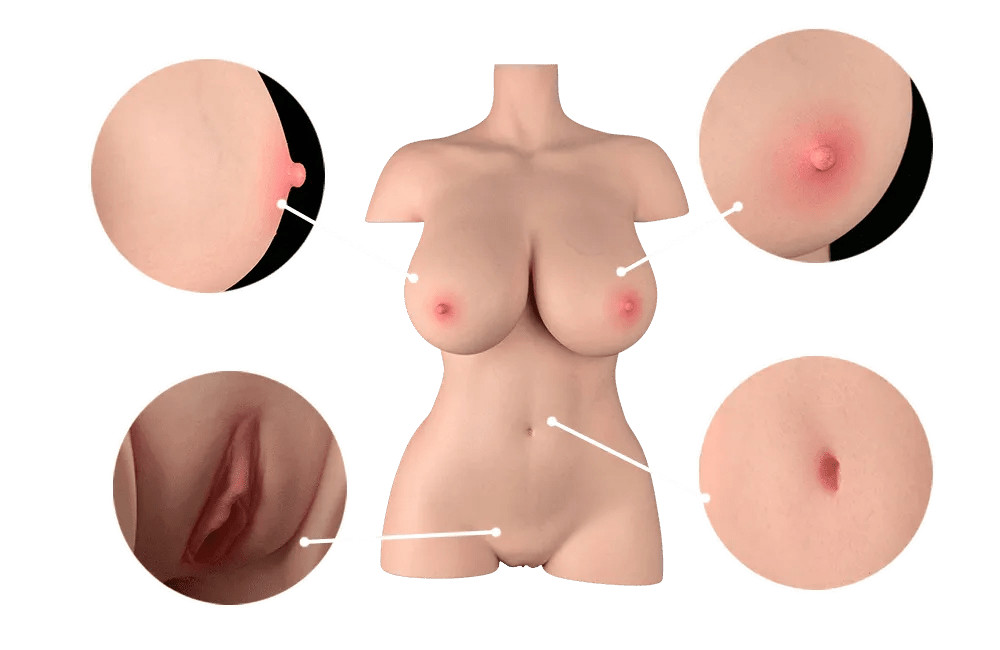 Aubrey Most Realistic BBW Silicone Sex Doll Torso - Sex Doll - Naughty by Nature Adult Store