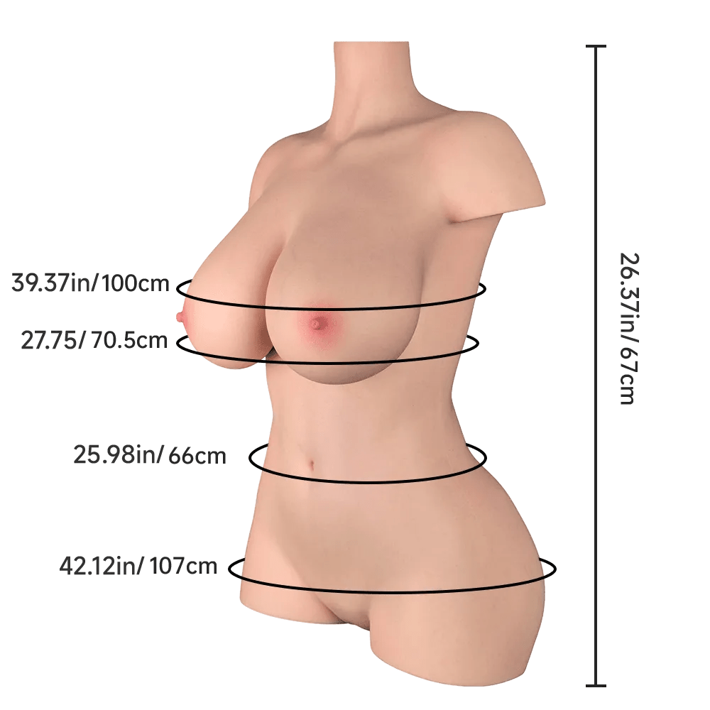 Aubrey Most Realistic BBW Silicone Sex Doll Torso - Sex Doll - Naughty by Nature Adult Store