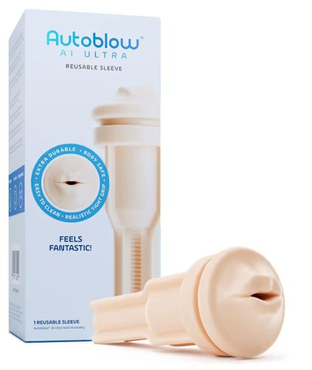 Autoblow AI Ultra Mouth Sleeve - Beige - MASTURBATORS - PREMIUM