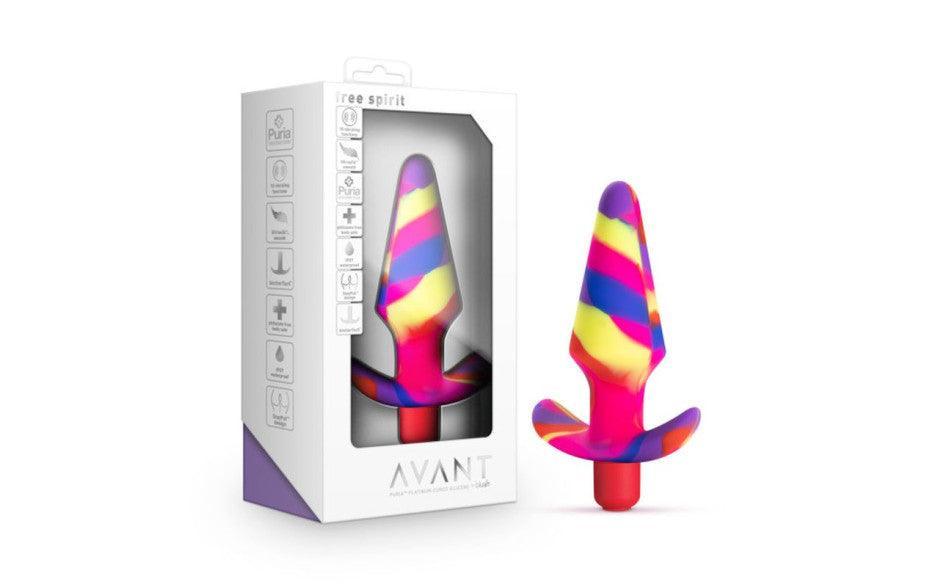 Avant Free Spirit Scarlet Silicone Butt Plug - Adult Toys
