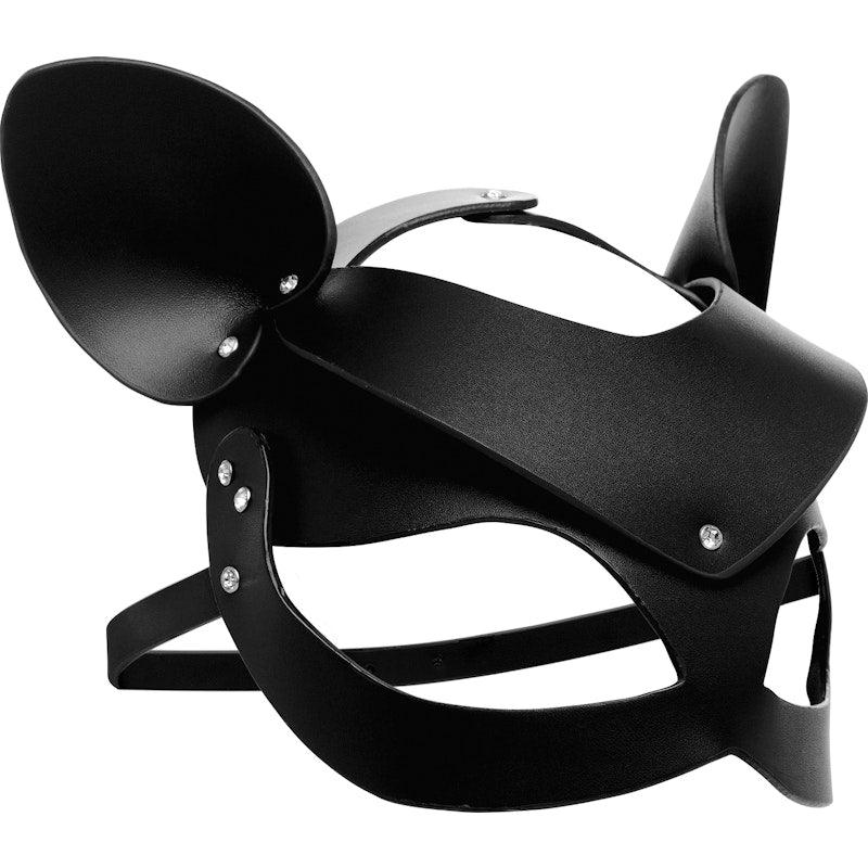 Bad Kitten Leather Cat Mask - Adult Toys