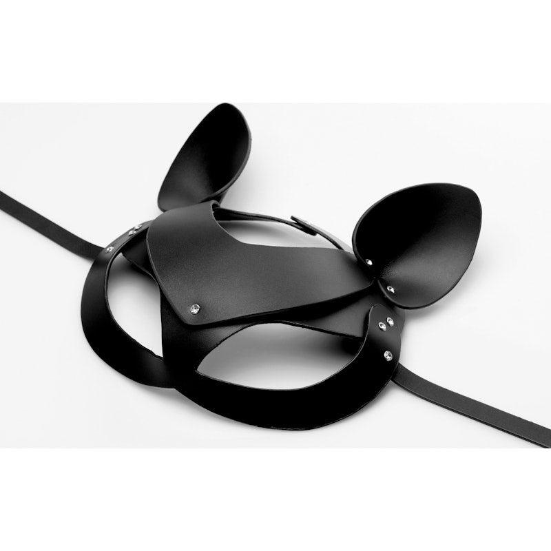 Bad Kitten Leather Cat Mask - Naughty by Nature Adult Store